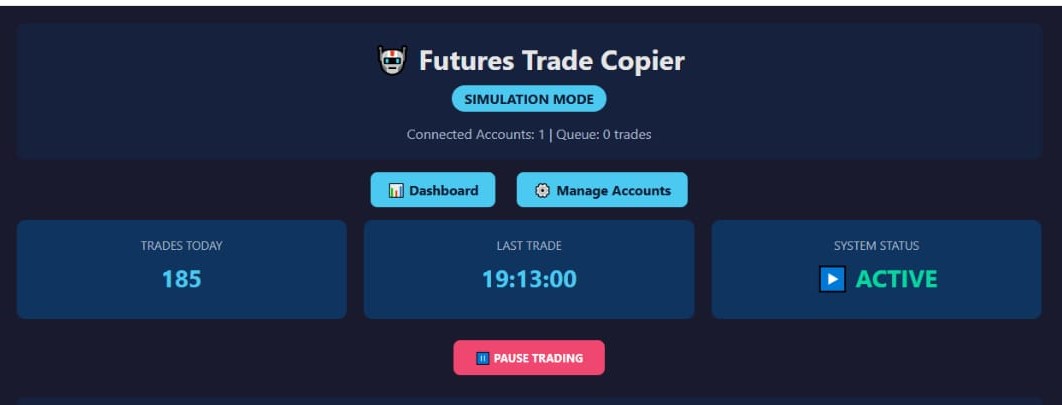 Futures Trade Copier Architecture